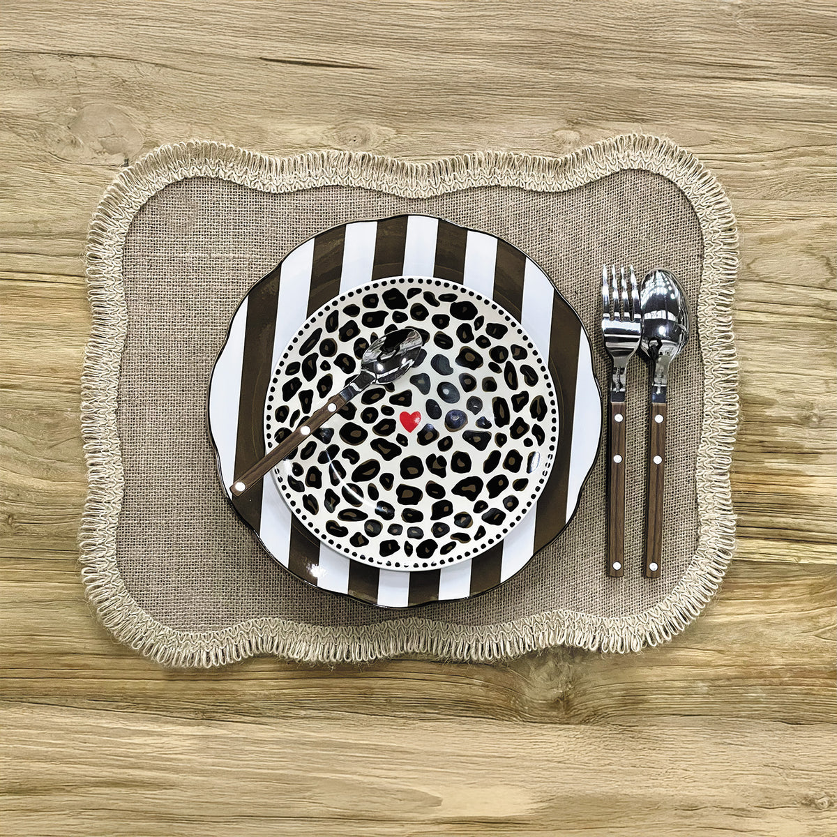 Set of 4 Plates Flat Trattoria - 017780