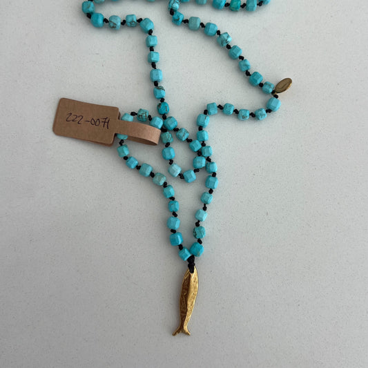 Beads w/ Fish Pendant