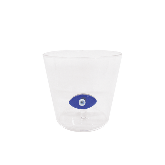Glass Cup 3D Eye Blue - 018776