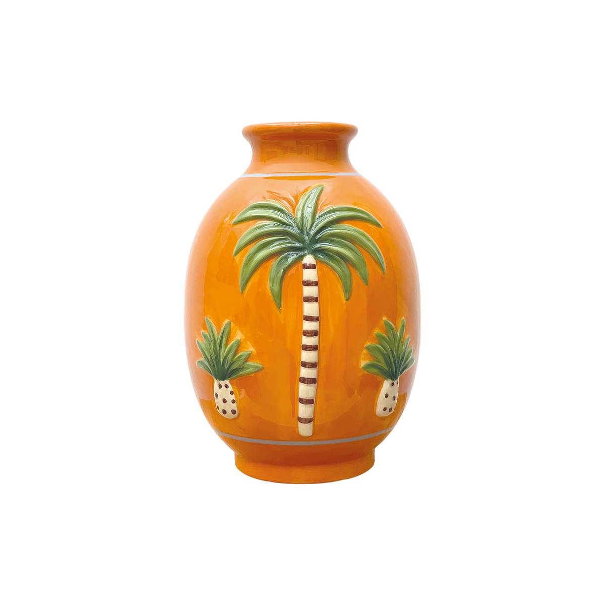 Vase Palm Orange - 019035