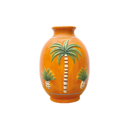 Vase Palm Orange - 019035
