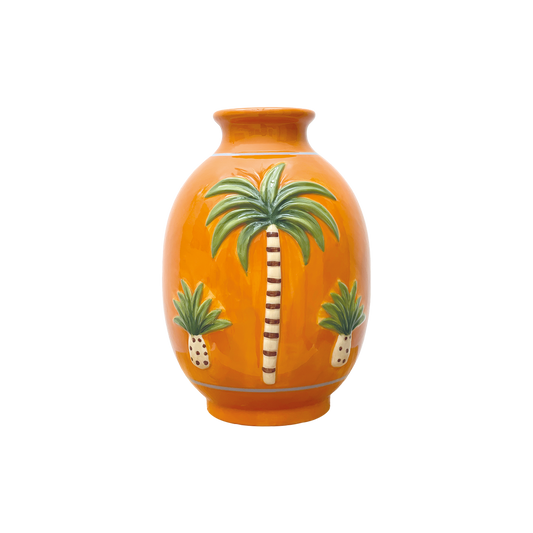 Vase Palm Orange - 019035