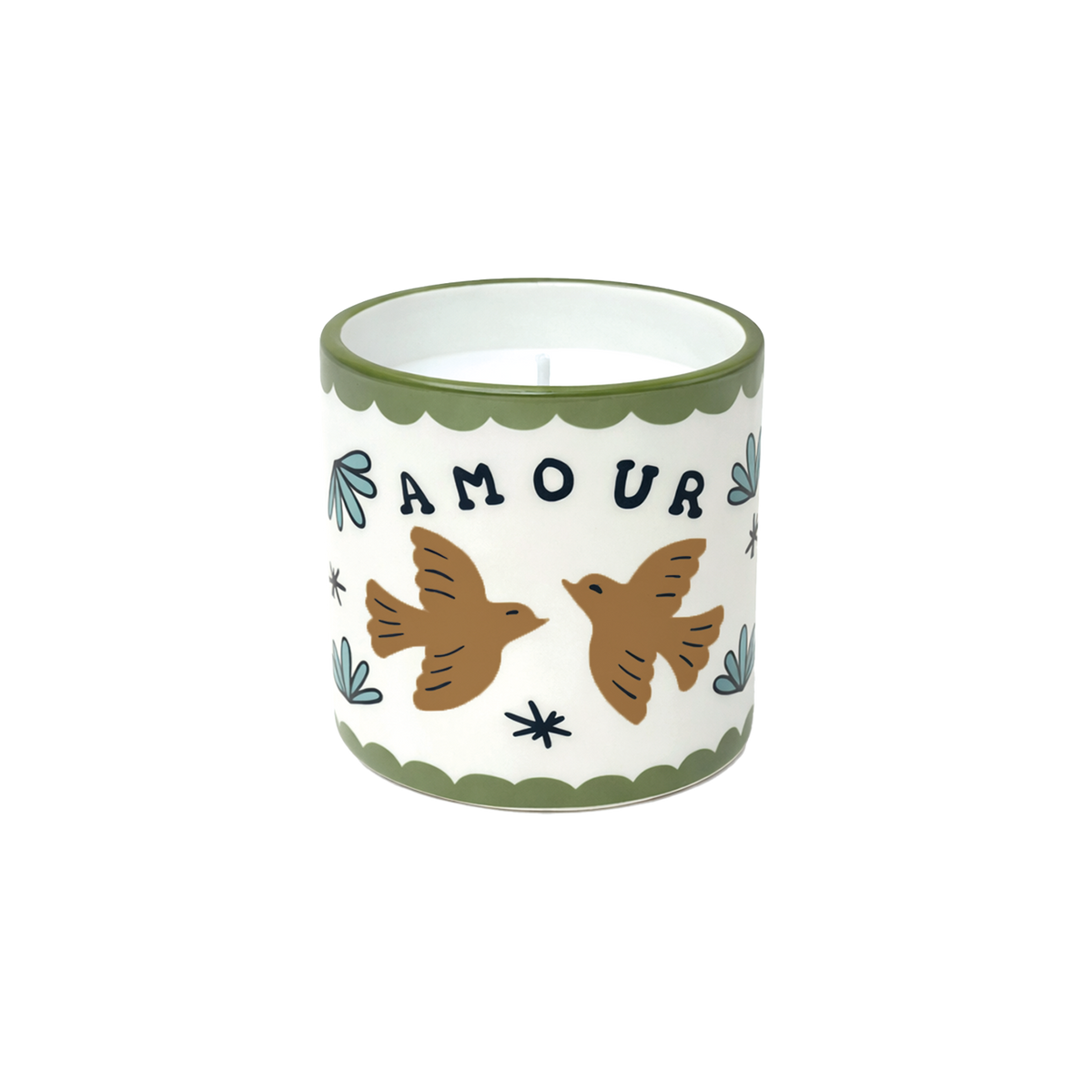 Candle Muse Amour Oiseaux Ambre - 019349