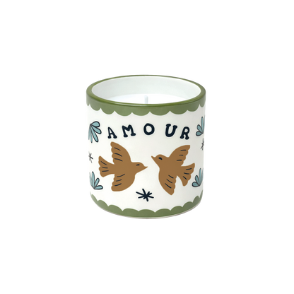 Candle Muse Amour Oiseaux Ambre - 019349