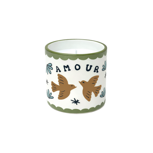 Candle Muse Amour Oiseaux Ambre - 019349