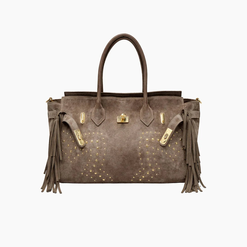 BS6265 Borsa Art. Maxi Celino Belt Frange Fireworks Studs