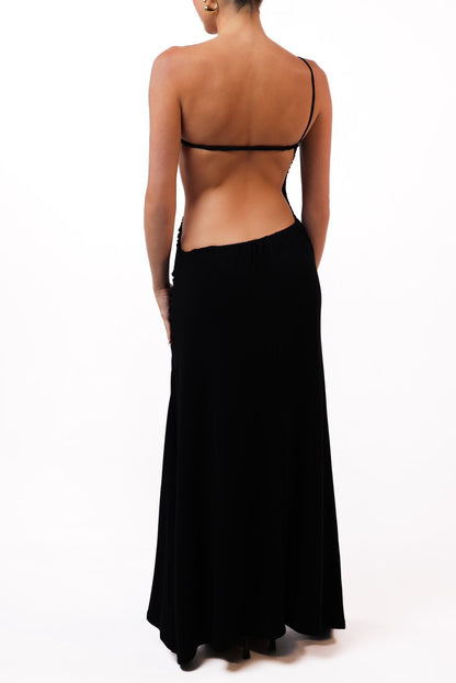 WM Backless Long Cotton Dress