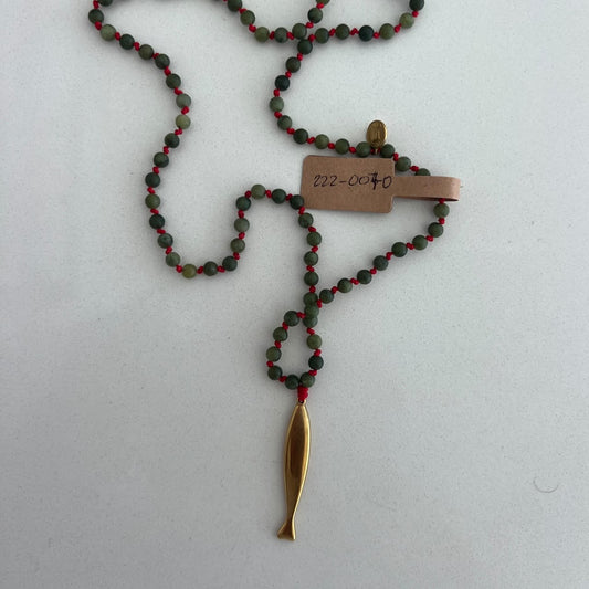 Beads w/ Fish Pendant