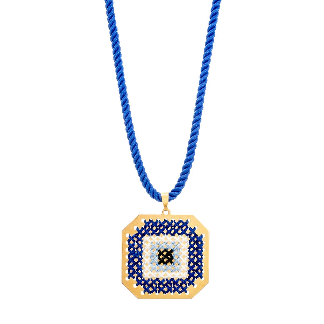 Necklace Canvas Eye