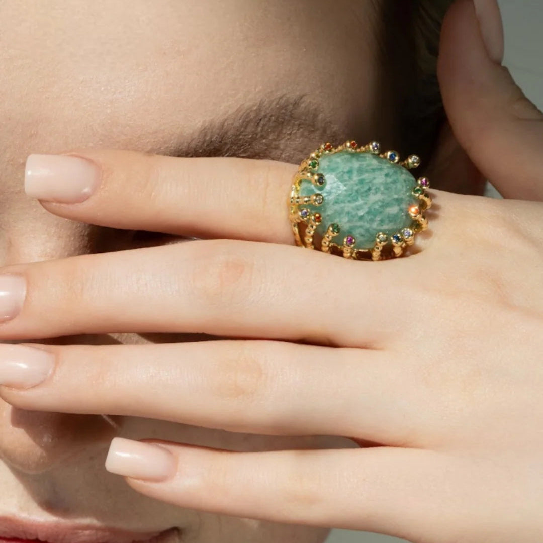 Statement Rings w/ Gemstone Big